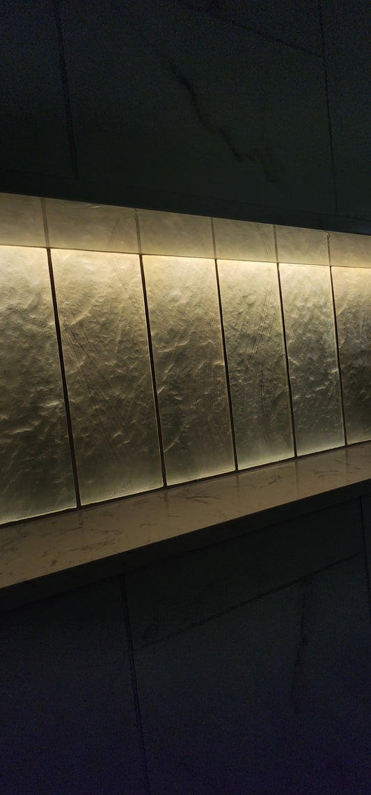 Led tile soap box panel